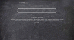 Desktop Screenshot of desirulez.info